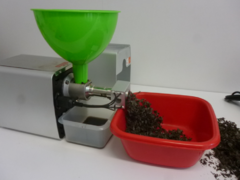 Presa ulei laborator + panza pentru filtrare